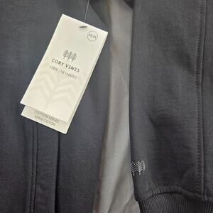 NWT Cory Vines Bomber Cardigan Sweater Super Soft Heavyweight Black M - MSRP $90